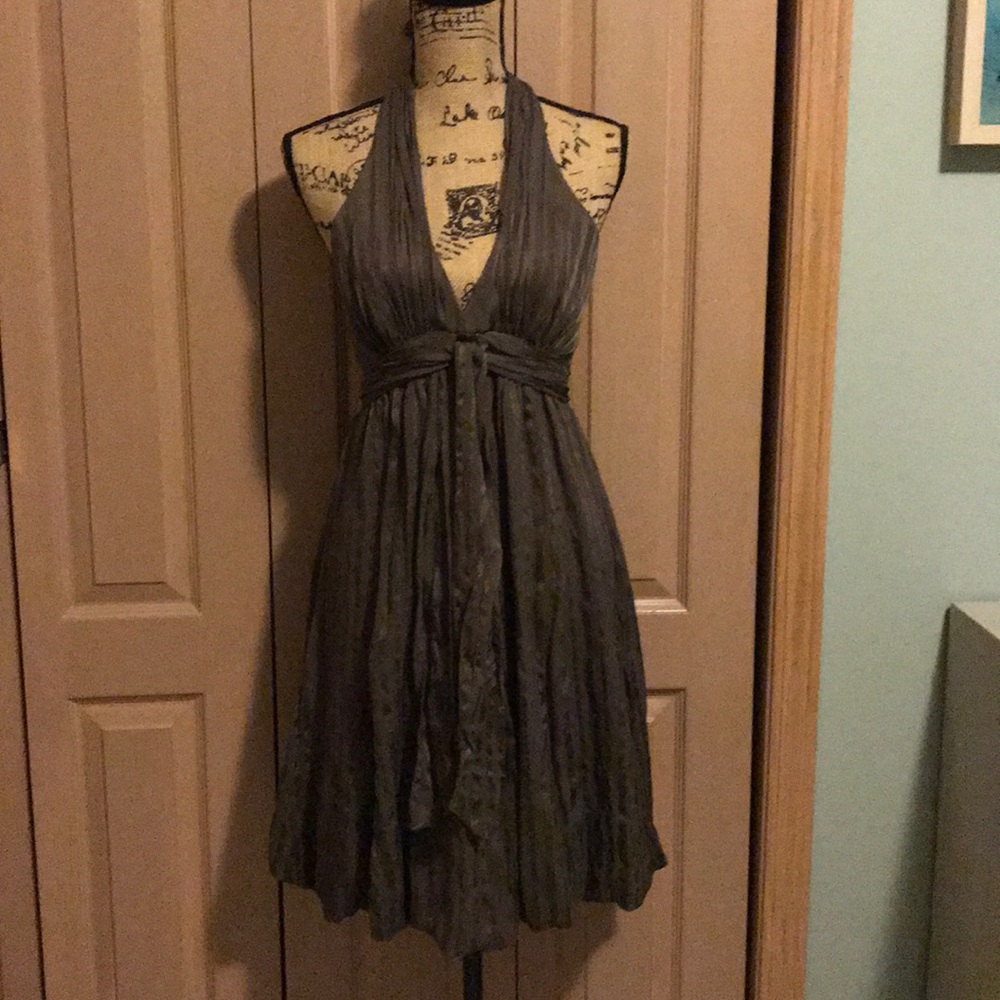 BCBGMaxAzria Halter Cocktail Dress